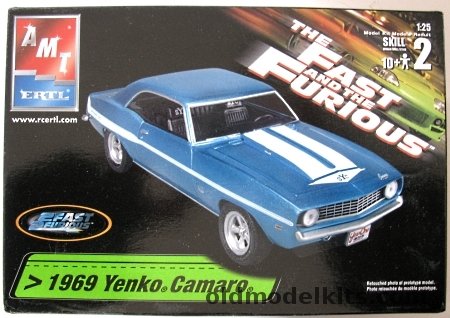 AMT 1/25 1969 Chevrolet Yenko Camaro - The Fast And The Furious, 38032 plastic model kit